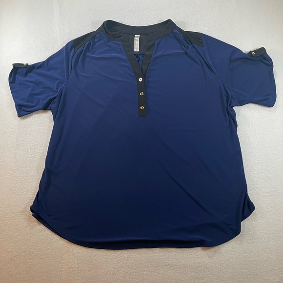 Perseption Other - Perseption Navy and Black Casual Button Down Shirt Size 3X